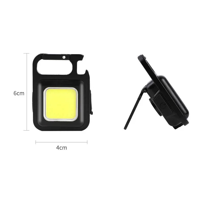 "Super Bright Mini LED Flashlight Keychain - Rechargeable, Portable, and Perfect for Outdoor Adventures!"