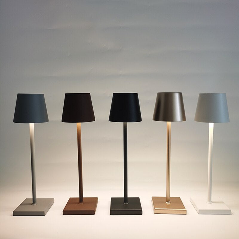 "Modern Nordic LED Rechargeable Table Lamp - Perfect for Bedroom, Desk, and Study - Stylish Night Light and Décor Piece"