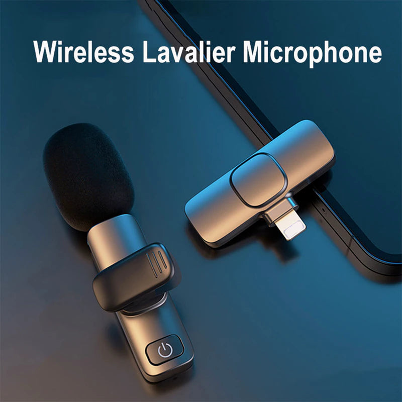 "Professional Wireless Lavalier Microphone: Crystal Clear Audio for Recording, Streaming, and Live Events on Iphone, Android, and More!"